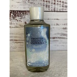 Bath & Body Works FROSTED COCONUT SNOWBALL Shower Gel VANILLA COCONUT 10 oz.